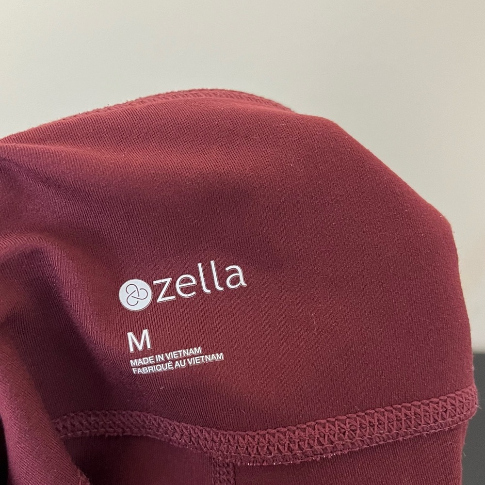 Zella Maroon Cropped Legging - Picture 8 of 13